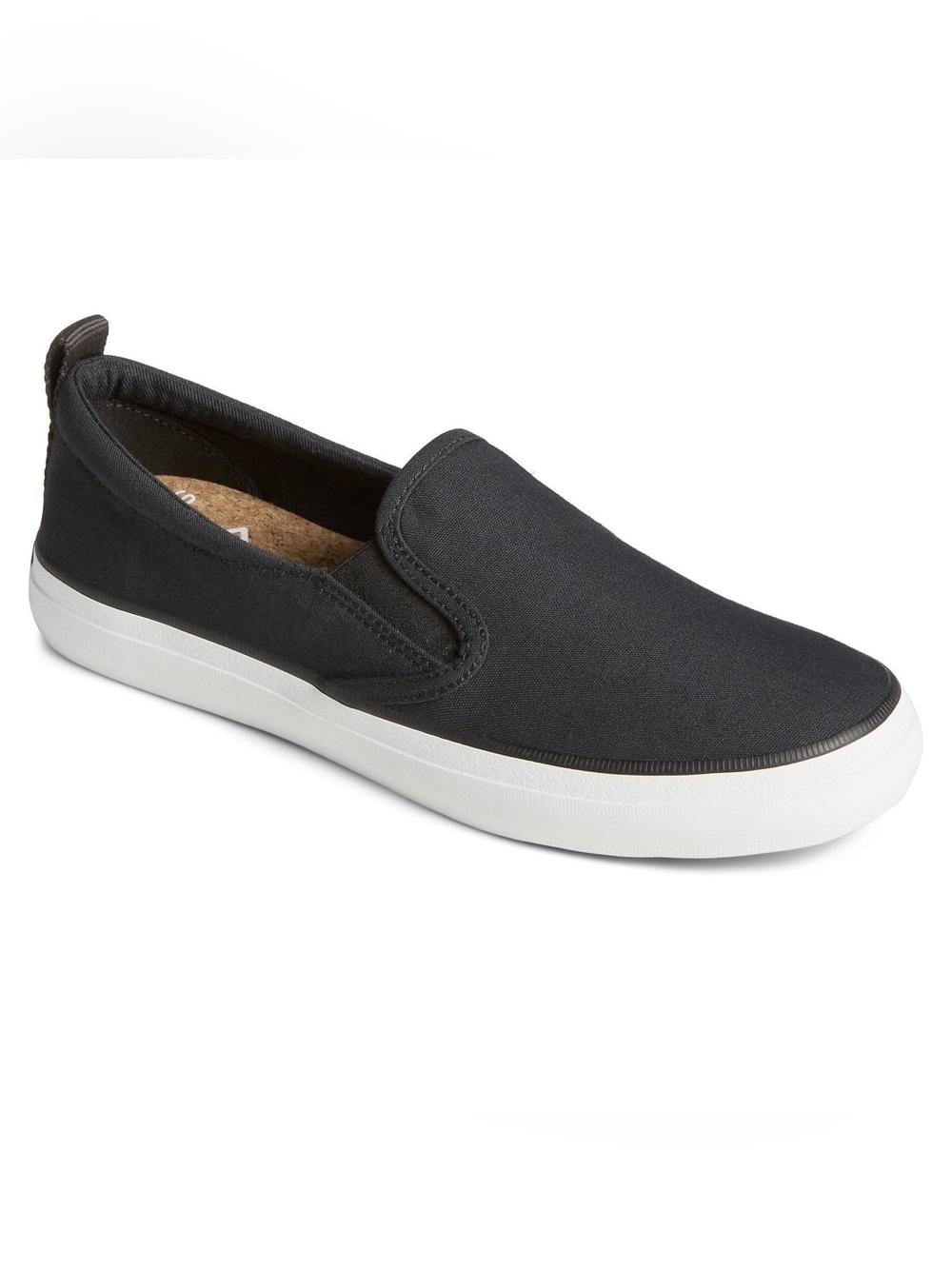 Women’s Sperry Crest Twin Gore Seacycled Canvas Sneakers black Sz 6